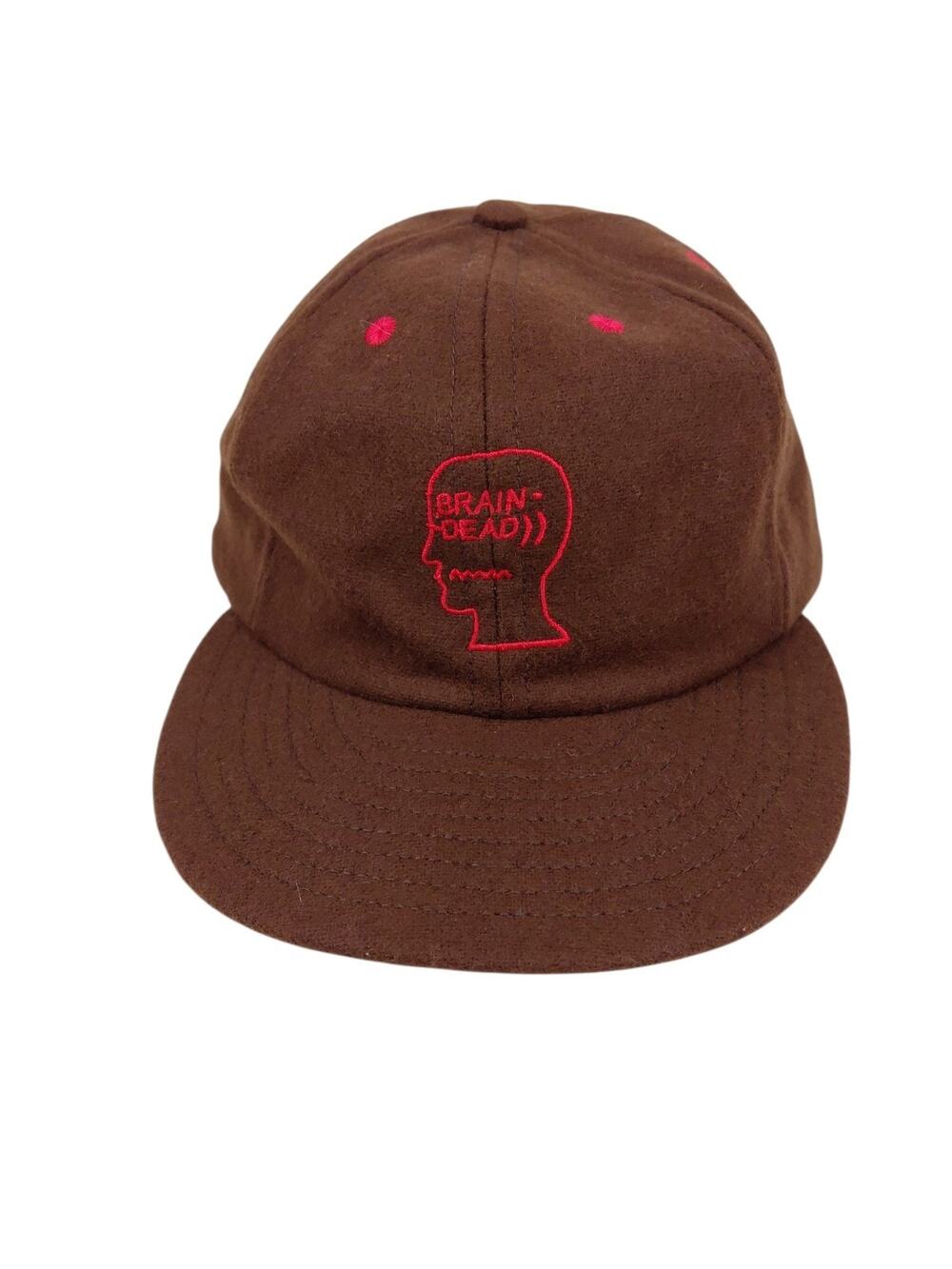 BRAIN DEAD Wool-Blend Baseball Cap with Adjustable Back Strap